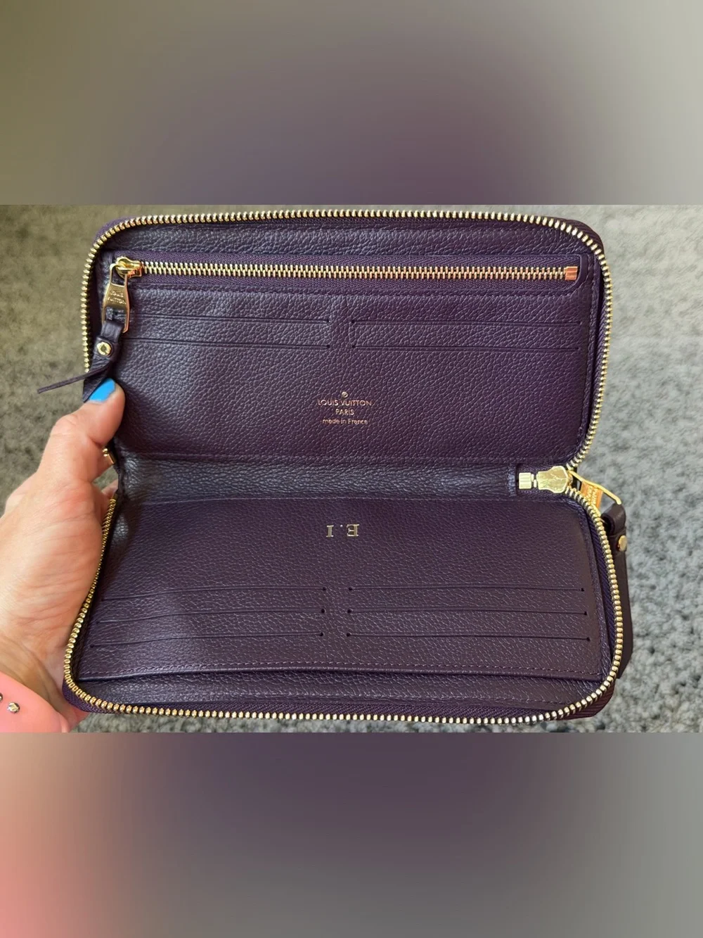 Louis Vuitton large zippy Wallet in Monogram Empreinte leather